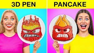 Fantastic 3d Pen vs Pancake Art Challenge by Multi DO Smile