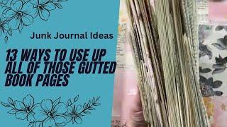 13 ways to use book pages in your junk journals / part 1