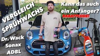 SPRÜHVERSIEGELUNGEN VERGLEICH - SONAX / DR.WACK / ADBL inkl. LINKS - 10% mit „philm3“ @waschguru