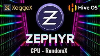 ZEPHYR! (ZEPH) Easy CPU Mining HIVEOS Tutorial + Pool + Wallet!