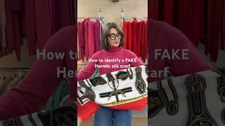 4 ways to spot a fake Hermès silk scarf! #scarf #hermes #hermesscarf #silkscarves