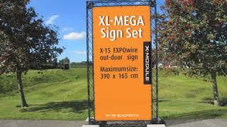 X 15-XL MEGA Outdoor Infowand KOHLSCHEIN MESSE MIT SYSTEM