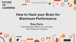 How to Hack your Brain for Maximum Performance with Rian Doris | Get Professional