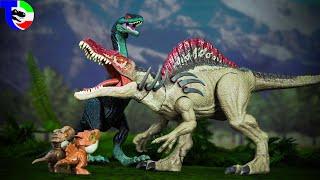 SPINOSAURUS VS THERIZINOSAURUS Jurassic World | Movie for Families