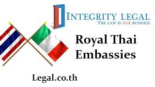 The Royal Thai Embassy in Rome, Republic of Italy