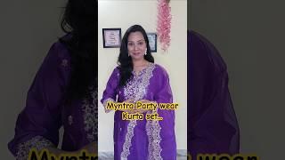 Myntra Party wear Kurta set ll Myntra Affordable Party wear Kurta set ll #myntra #fashion #stylewear