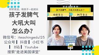 孩子发脾气，大吼大叫怎么办？【好好说话系列】如何引导孩子控制情绪，帮助孩子管理情绪，不吼不叫和孩子一起成长 Parenting not yelling 科学育儿