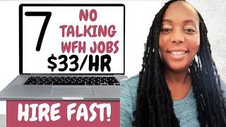 7 Non Phone Work from Home Jobs 2024| Earn $33/hr