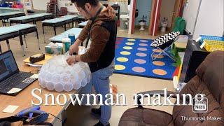 How to make Snowman | Made by Plastic Cup