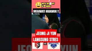 Nguamuk !! megawati hangestri bikin jeong ji yun stress | mtv sport komedi red sparks