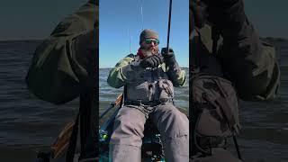 Catching a big fish in a small boat #kayakfishing #fishing #fishingkayak #fishingvideos