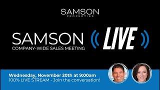 New Live Interactive Super Sales Meeting, November 20, 2024, featuring Donny Samson & Sarah Moorman