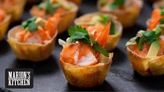 Prawn Cocktail Wonton Cups - Marion's Kitchen