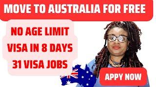 31 CURRENT VISA SPONSORSHIP JOP IN AUSTRALIA, NO AGE LIMIT, FAST TRACK VISA, APPLY NOW !!