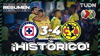 HIGHLIGHTS | Cruz Azul 3-4 América | Liga Mx -AP2024 - Semifinal - Vuelta | TUDN