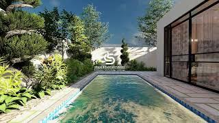 Backyard Swimming Pool / Pool Landscaping Idea / Backyard-House Landscape Design #viral #video #pool