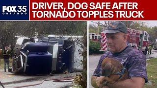 Florida truck driver, dog in truck when tornado hit