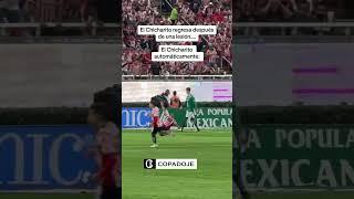 Javier el Chicharito Hernández regresa en el partido de Chivas vs León, en la primer juagada se cae