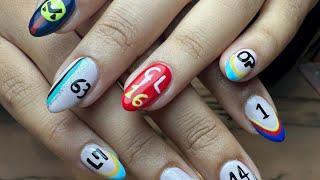 Khaleej Football Cup Nails Design