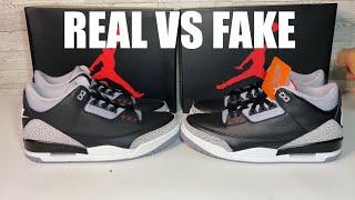 DID STOCKX SCAM ME! 2024 BLACK CEMENT 3 REAL VS FAKE COMPARISON REVIEW