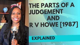 Parts of judgement, obiter dicta and R v Howe explained