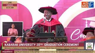 Raila delivers POWERFUL message during Kabarak Graduation 2024, graduates ERRUPT in excitement