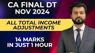 TOTAL INCOME ADJUSTMENTS | CA FINAL DIRECT TAX | BY CA AARISH KHAN