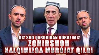 Biz sud qaroridan norozimiz ZOHIRSHOH murojat bilan chiqdi TEZKOr #2024 #tiktok