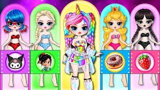 Disney Princess, Wednesday & Ladybug Get New Fashion | Best DIY Fashion Paper Dolls