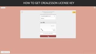 How to get Crealesson License Key