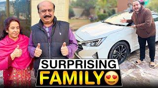 Surprising Family with new car| baba gussa hogay