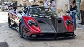 $70 MILLION Convoy Leaving Matera - 3x Jesko, 1 of 1 Zonda 760, Huayra Epitome, Utopia, GM T50