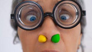 Super Granny fail - M&M`s Stuck in nose funny story!