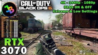 Call of Duty: Black OPS 6 Beta | RTX 3070 | R7 5800X3D | 4K - 1440p - 1080p | Extreme & Low Settings