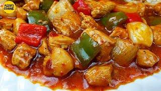 Chicken Shashlik Restaurant Style Chinese Recipe By Aqsa's Cuisine, Chicken Shashlik With Gravy