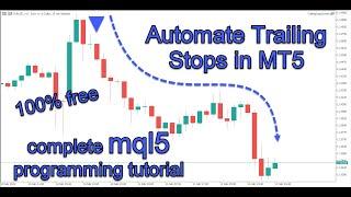 Automate any Trailing Stop in MT5 Using This Simple Program | mql5 Programming Tutorial