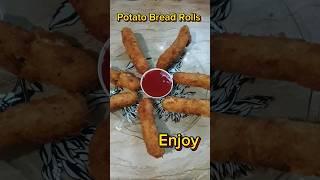 Potato Bread Rolls Recipe, easy potato stuffed bread rolls #shorts #trending #iftar #easyrecipe