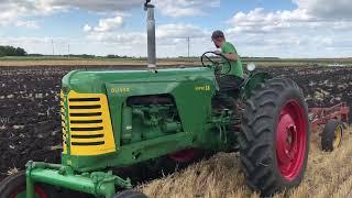 Oliver 1957 Super 88 Gas & 1953 88 Diesel Plowing Hitterdal MN 2022