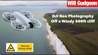 Drone Photography Challenge - Flying the DJI Neo Off a Windy 500ft Cliff