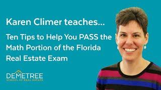 Karen Climer's Ten Tips For Nailing The Florida Real Estate Exam Math (2024)