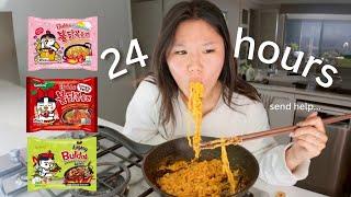 I ate ONLY Buldak Ramen for 24 hours