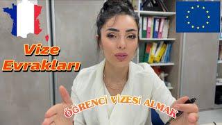 Fransa Öğrenci Vizesi Nasıl Alınır? Öğrenci Vizesi Evrakları ? Erasmus Vize Evrakları? 2023