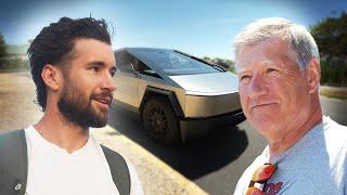 SURPRISING MY FATHER WITH A CYBER TRUCK!!