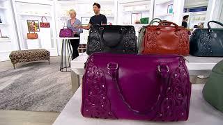 Patricia Nash Leather Skye Satchel on QVC