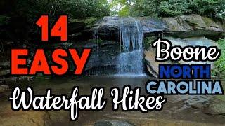 14 Easy Access Waterfall Hikes in Boone, North Carolina