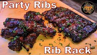 Party Ribs vs Rib Rack - Which ones better? #pork #ribs #party #appetizers #typhur #thermometer