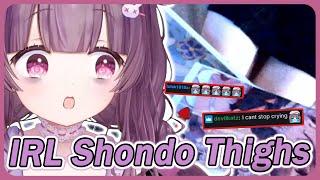 Shondo IRL THIGH REVEAL Made Chat Lose Gallons!