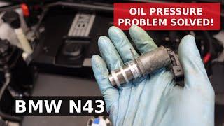 Diagnose & Fix low oil pressure light 30C1, P15A0 | BMW N43 oil control solenoid valve explained