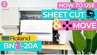 Roland BN2-20A Features: New Sheet Cut and Move (Stop Wasting Media)