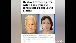 William Lowe, 78 arrested after his wife Aybil Barbosa 80 found d*ad inside a suitcase....